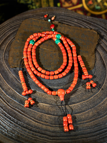 Warmth Coral Bead Bracelet