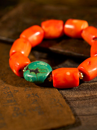 Serene Courage Sea Bamboo Coral Bracelet