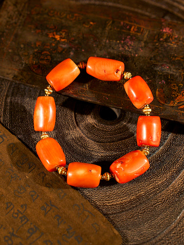 Radiant Vitality Sea Bamboo Coral Bracelet