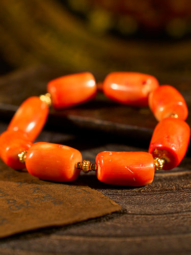 Radiant Vitality Sea Bamboo Coral Bracelet