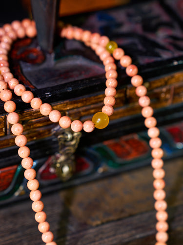 Vibrant Harmony Sea Bamboo Coral Agate Copper Bracelet
