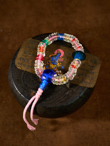 Fearless Śmaśāna Celluloid Nitrate Bead Bracelet