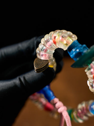 Fearless Śmaśāna Celluloid Nitrate Bead Bracelet