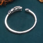 Guardian Wealth Silver Agate Bracelet Handcrafted for Prosperity and Protection