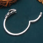 Guardian Wealth Silver Agate Bracelet Handcrafted for Prosperity and Protection