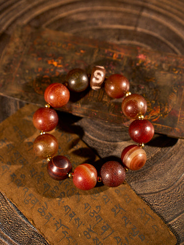 Confidence Glow Agate Bracelet