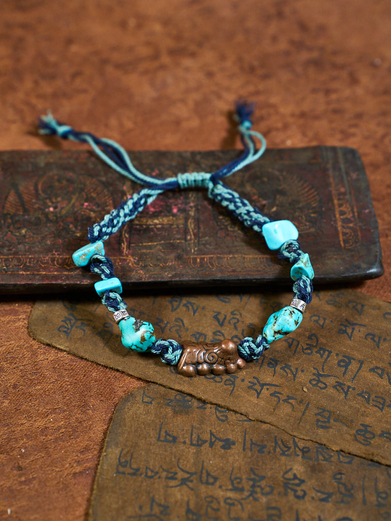 Turquoise Thokcha Wrist Wrap