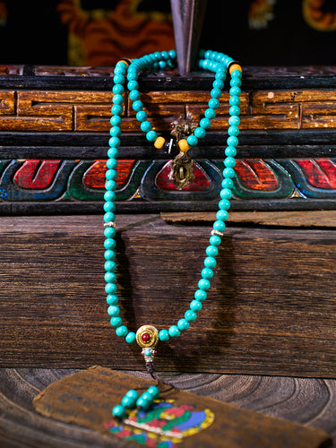 Strength Magnesite Agate Copper Dzi Bracelet