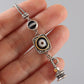 Guardian Eye Protection Agate & 925 Silver Bracelet