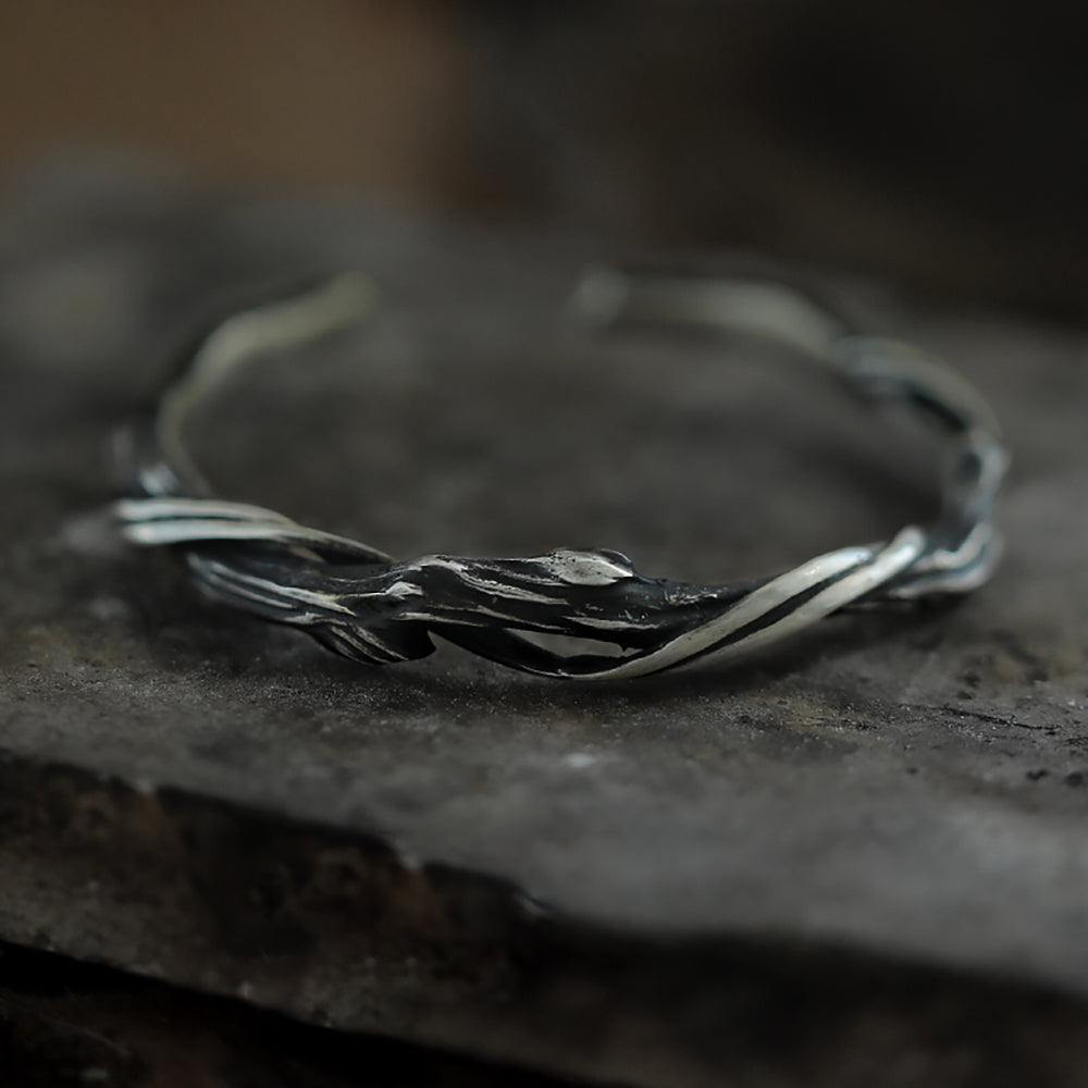 Twisted Fortune Sterling Silver Bracelet