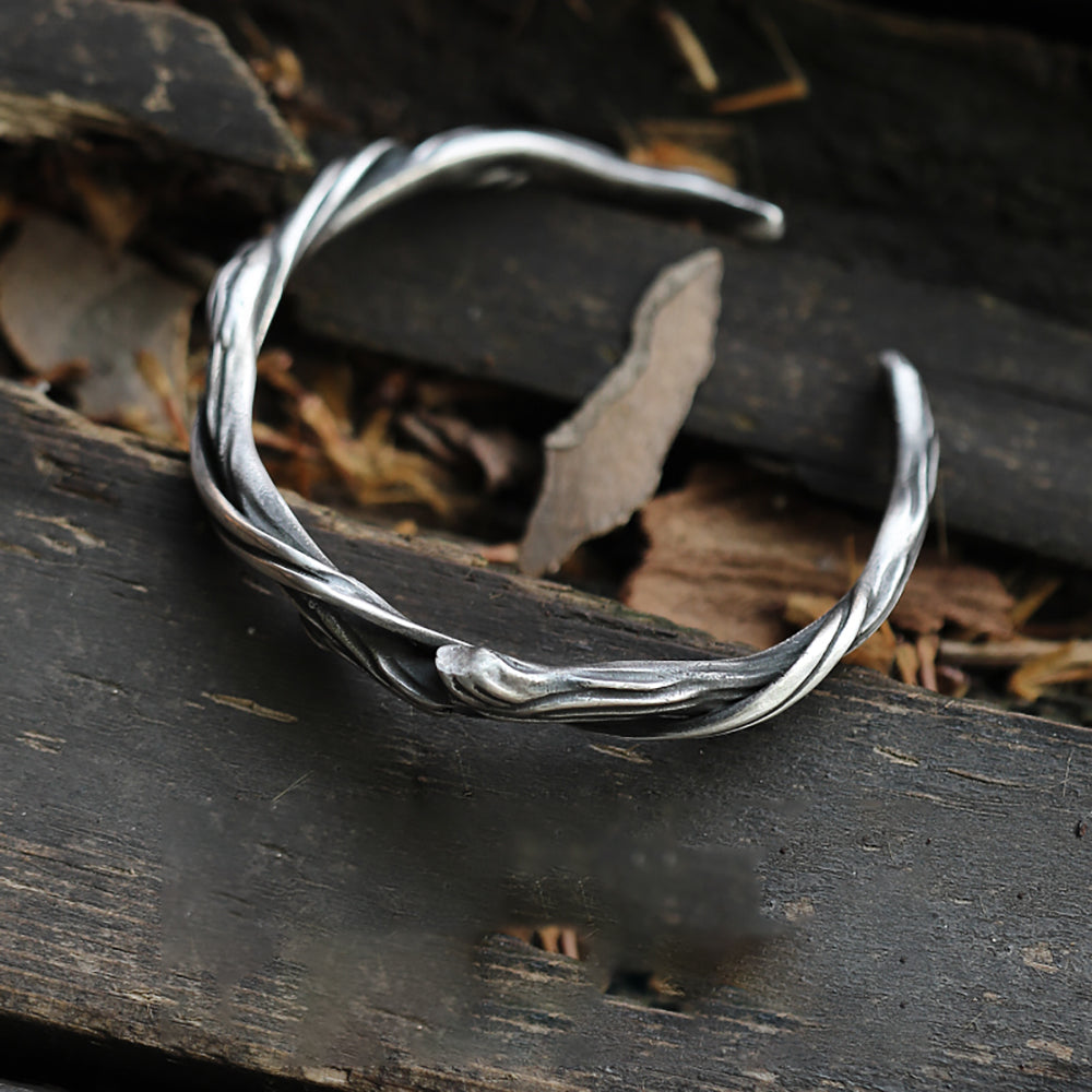 Twisted Fortune Sterling Silver Bracelet