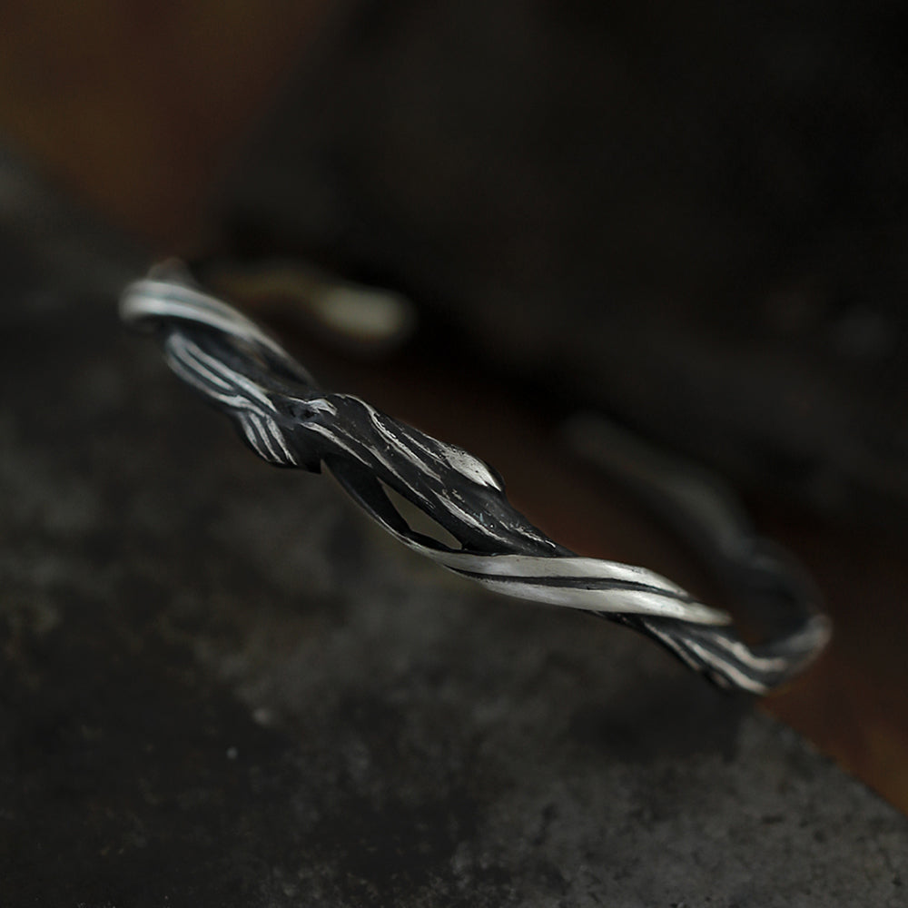 Twisted Fortune Sterling Silver Bracelet