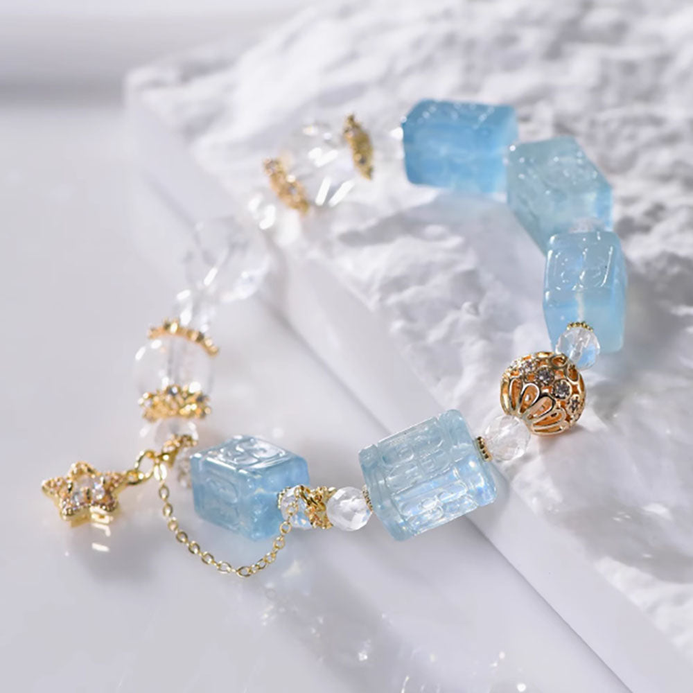 Dawn's Clear Path Aquamarine Bracelet