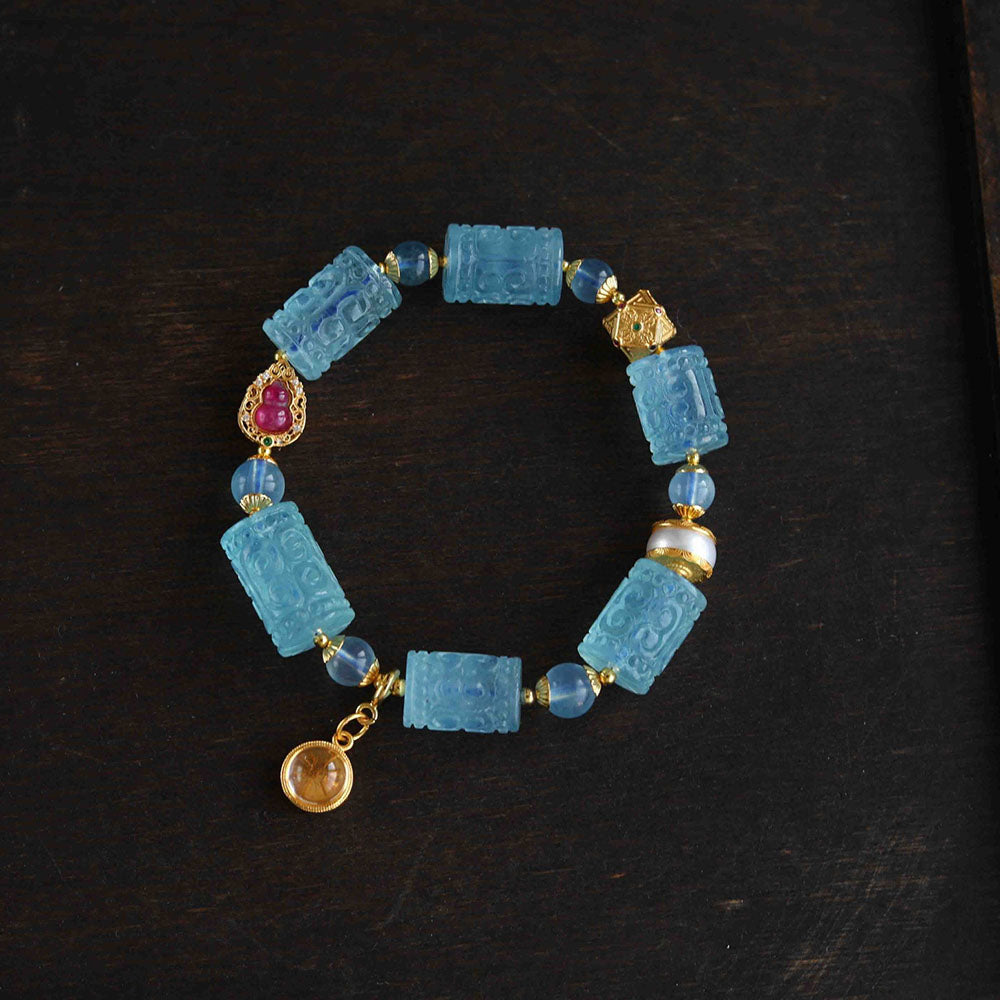 Echo of Calm Aquamarine Bracelet