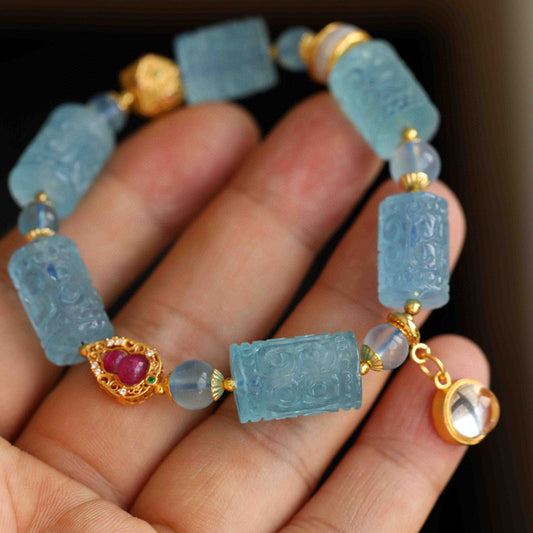 Echo of Calm Aquamarine Bracelet