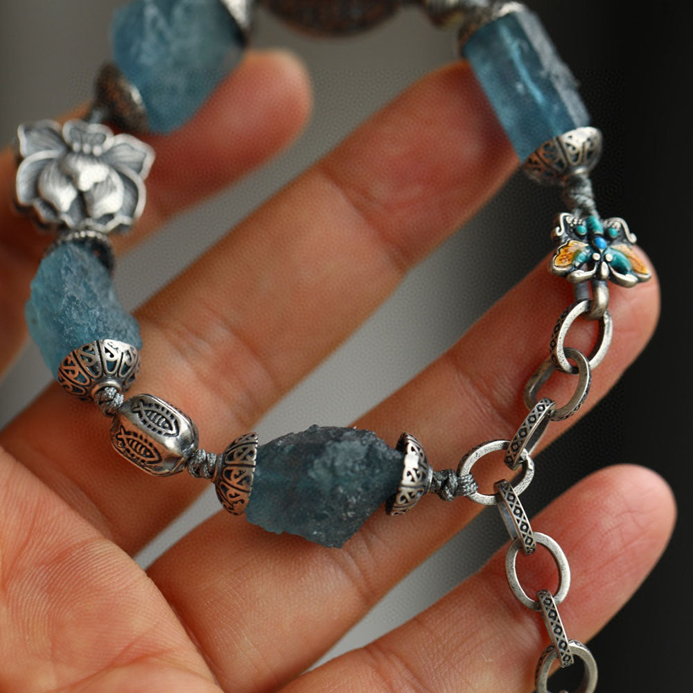 Aura of Stillness Aquamarine Bracelet