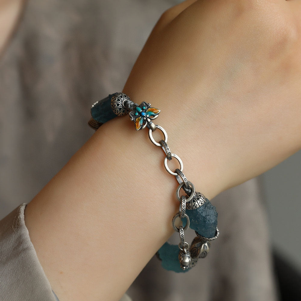 Aura of Stillness Aquamarine Bracelet