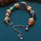 Elephant Fortune Amber Silver Bracelet Handcrafted for Prosperity and Balance