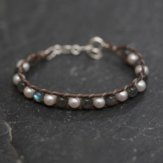 Serenity Pearl Crystal Bracelet