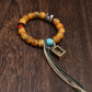 Prosperity Tibetan Dzi Yak Bone Bracelet