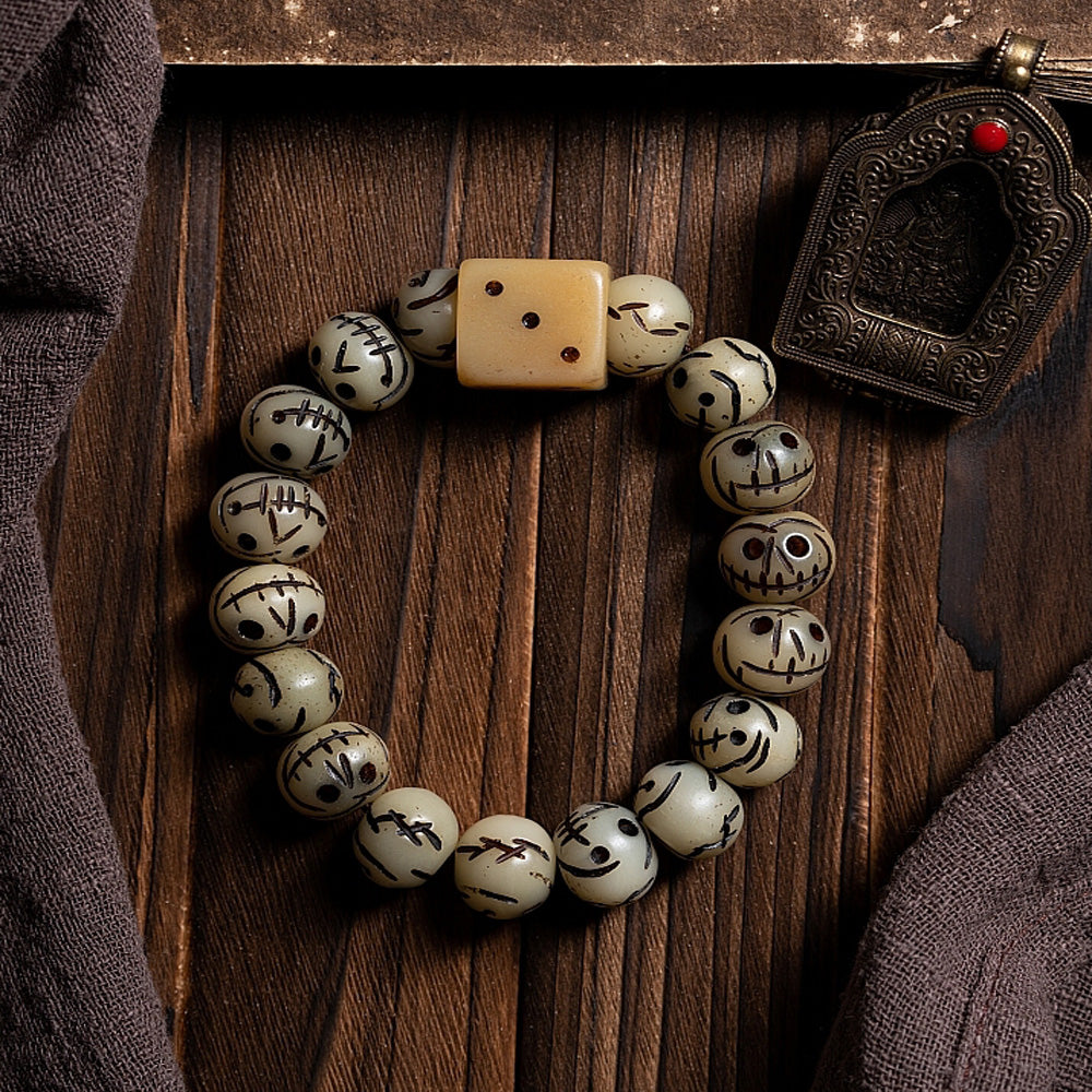 Sacred Guardian Yak Bone Protection Bracelet