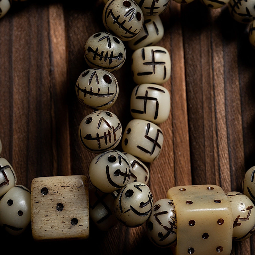 Sacred Guardian Yak Bone Protection Bracelet