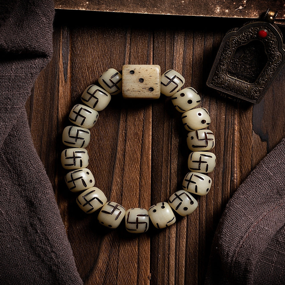 Sacred Guardian Yak Bone Protection Bracelet