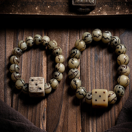 Sacred Guardian Yak Bone Protection Bracelet