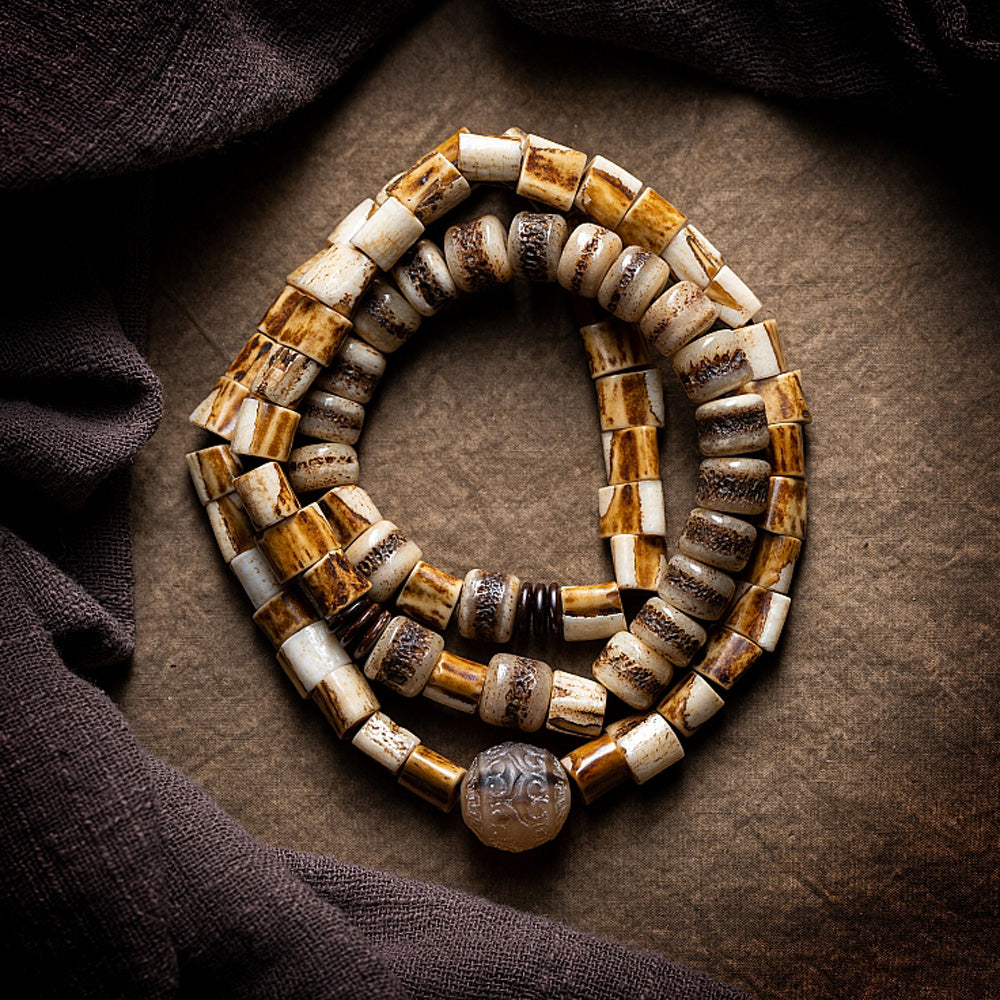 Guardian Spirit Yak Bone & Antler Protection Bracelet