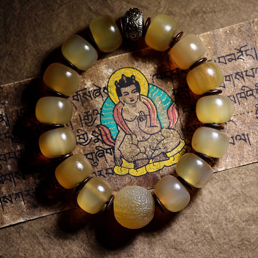 Courageous Spirit Yak Horn Bracelet by Kailash Energy