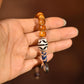 Guardian Strength Dzi and Yak Bone Bracelet