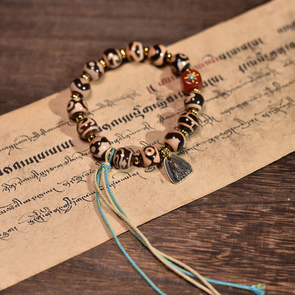 Abundance Blessing Dzi Bead Wealth Bracelet