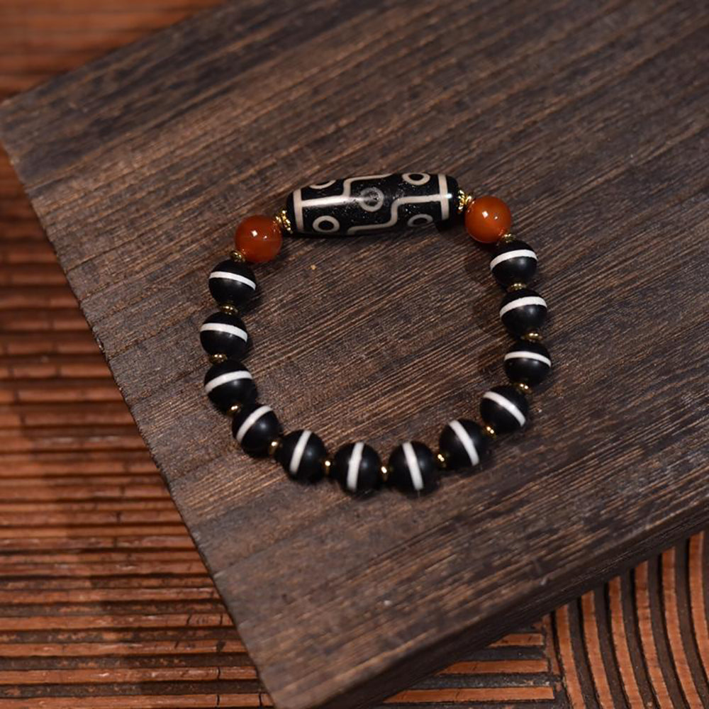 Harmony Health Tibetan Dzi Bead Bracelet