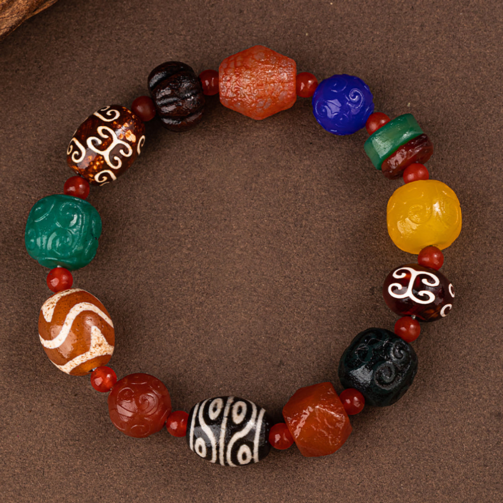 Divine Blessing Dzi Bead Bracelet