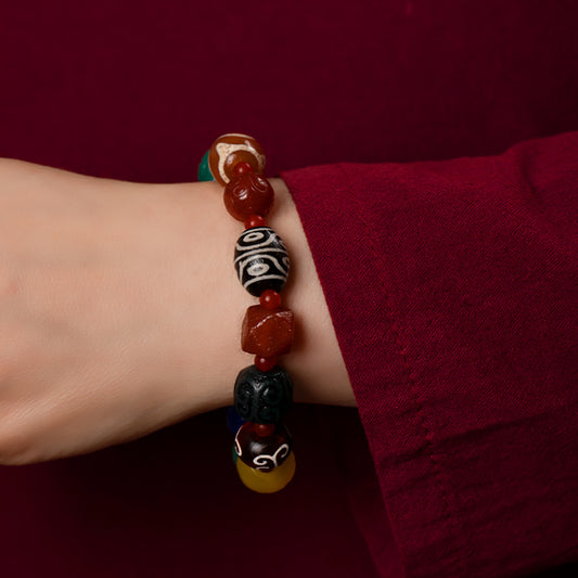 Divine Blessing Dzi Bead Bracelet