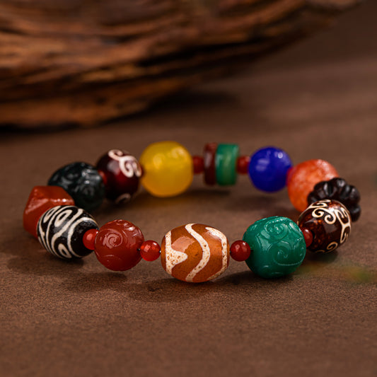 Divine Blessing Dzi Bead Bracelet