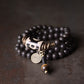 Guardian Energy Dzi Bead & Ebony Protection Bracelet