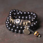 Guardian Energy Dzi Bead & Ebony Protection Bracelet