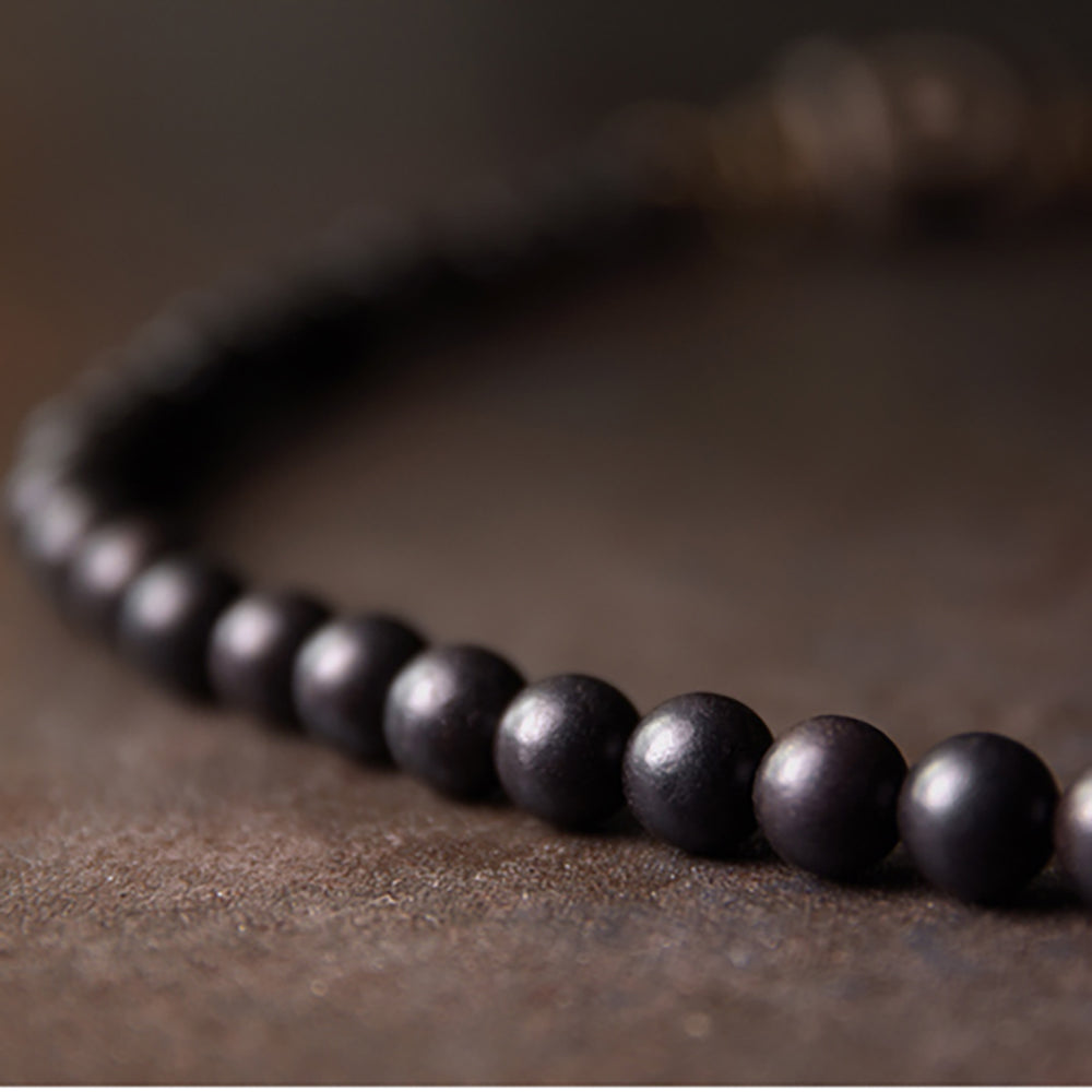 Guardian Energy Dzi Bead & Ebony Protection Bracelet