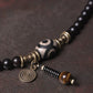 Guardian Energy Dzi Bead & Ebony Protection Bracelet