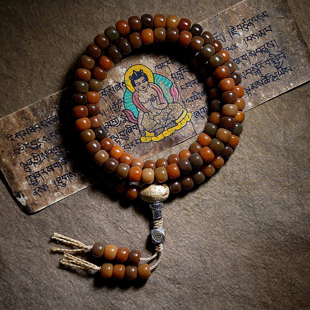 Prosperity Bodhi Seed 108 Mala Beads Necklace