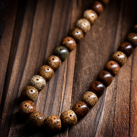 Blessed Bodhi Seed 108 Mala Beads Necklace