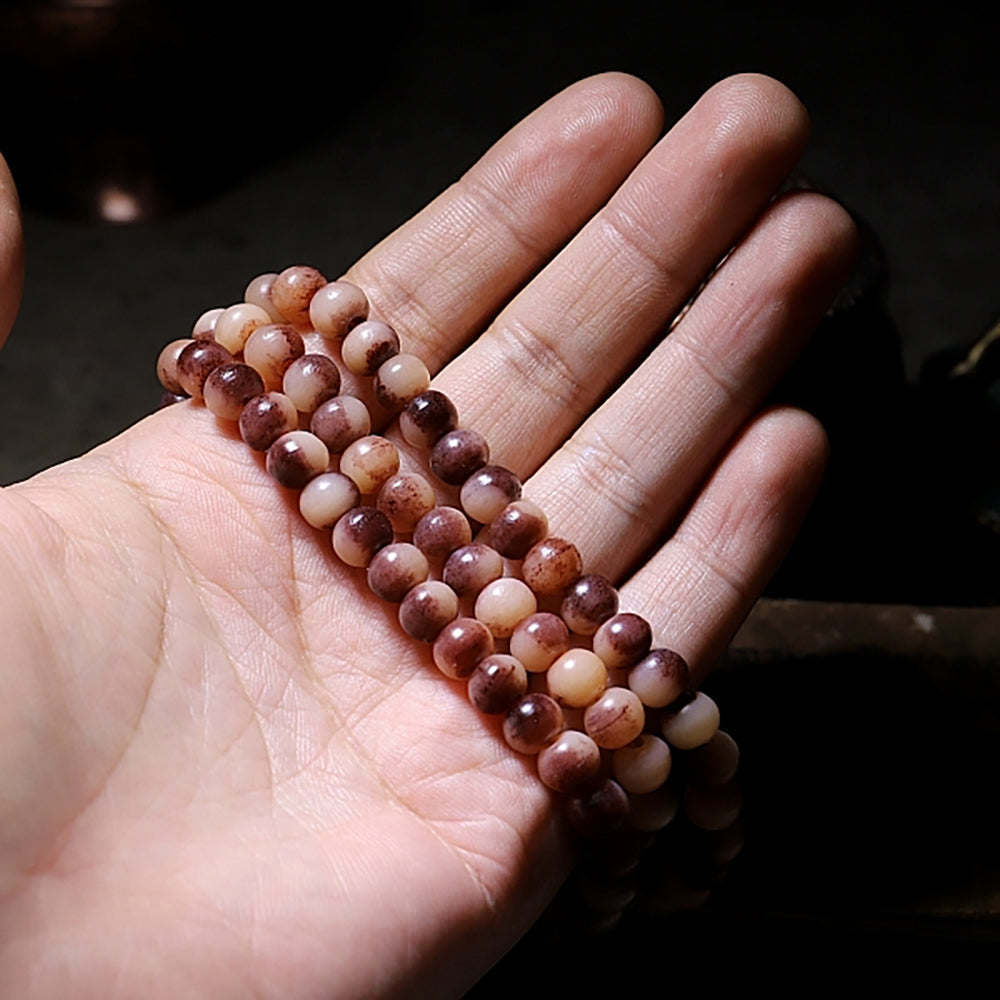 Sacred Camel Bone Rosewood Protection 108 Mala Beads Necklace