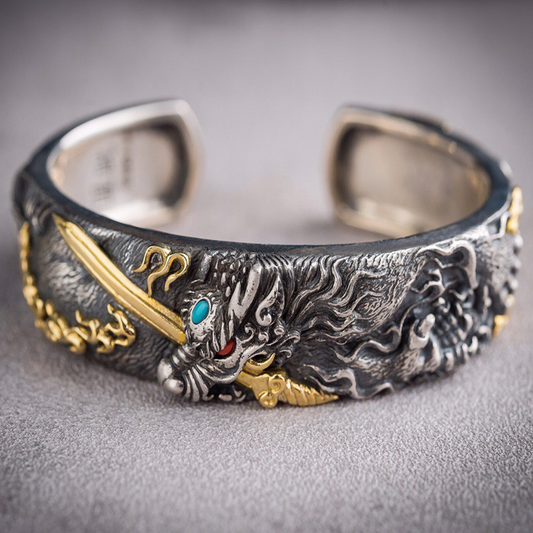 Sentinel of Joy  Brass Bracelet