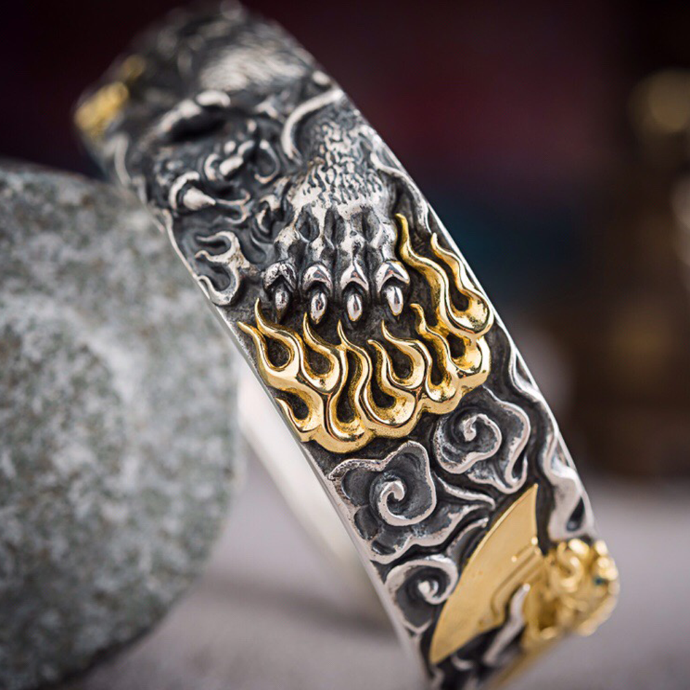 Sentinel of Joy  Brass Bracelet