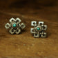 Zenith Lucky Peak Turquoise Sterling Silver Earrings