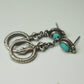 Prosperity Flow Turquoise Stering Silver Earrings