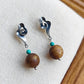 Fortune Flow Turquoise Silver Earrings