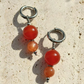 Radiant Love Energy Agate and Sunstone Earrings