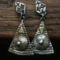 Fortune Shield Silver Earrings